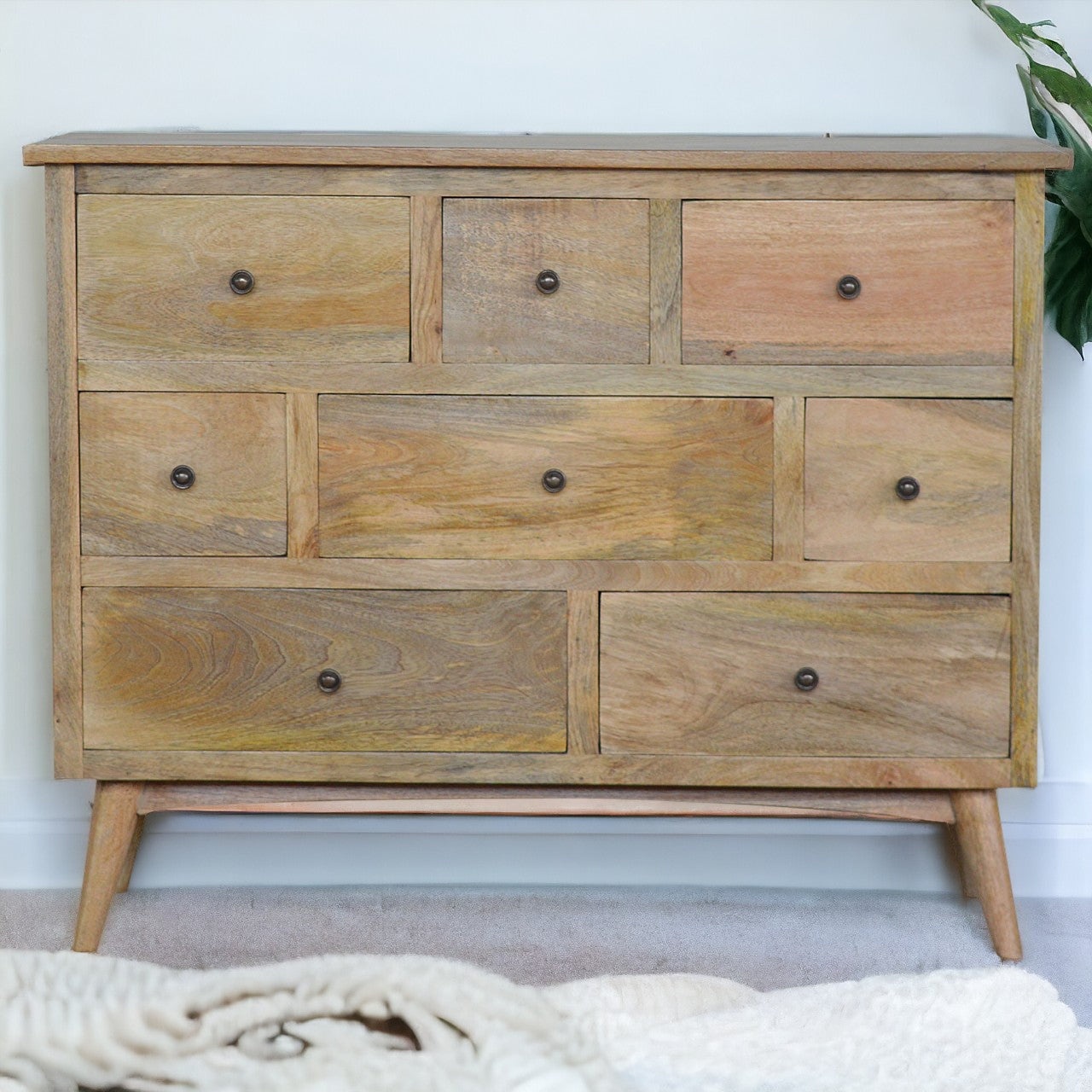 Solid Wood 8 Drawer Chest