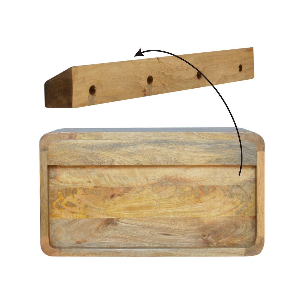 2 Drawer Floating Bedside